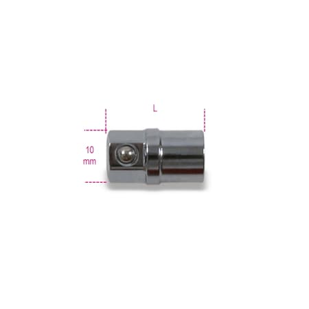 Beta 123E1/4 Bit Holder Adapter, for 1/4 in Socket, 10 mm Ratcheting Wrench 001230010